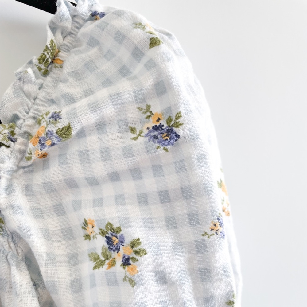 Reformation Blue and Yellow Floral Mini Dress - Picture 11 of 15